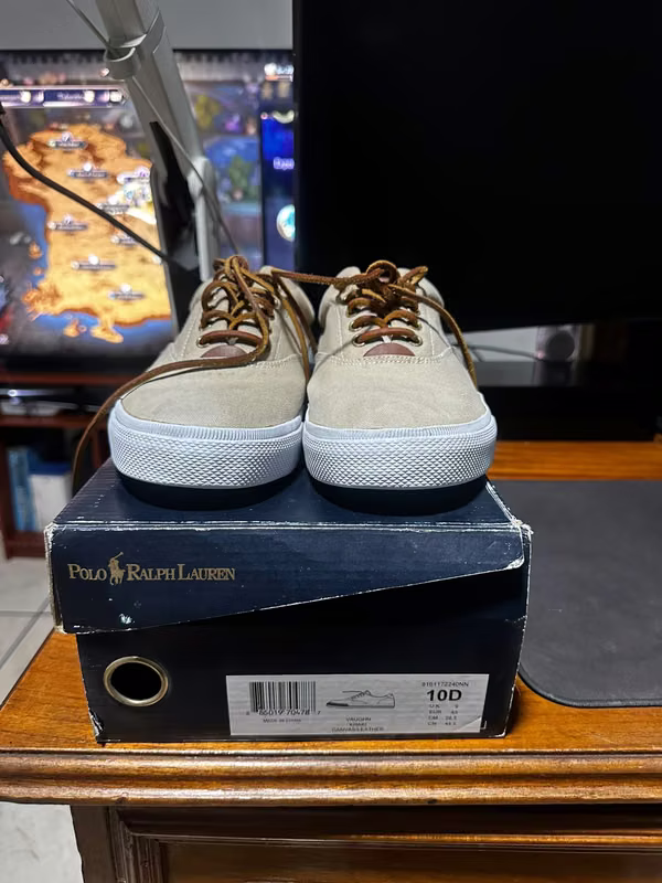 Shoe Polo Ralph Lauren Vaughn - New - Original - Color: Khaki - Size: 10