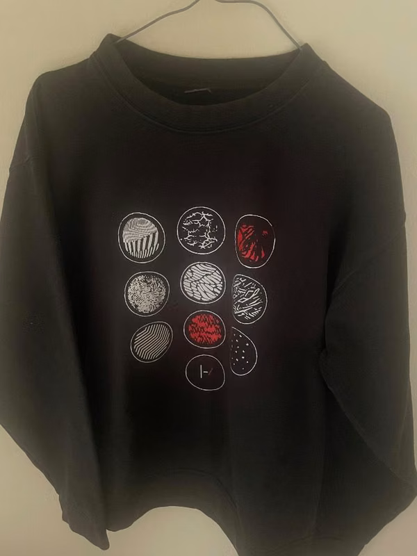 Sudadera overzise Blurryface de Twenty One Pilots