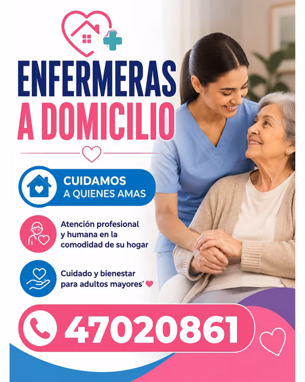 ¿necesitas servicios de enfermeria a domicilio?