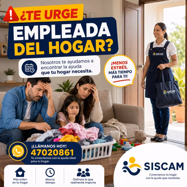 Sin empleada para el hogar?