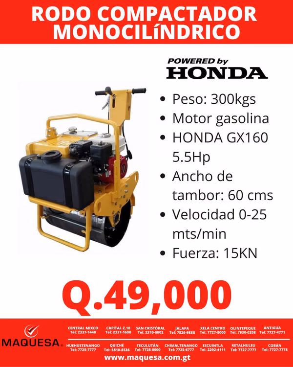 RODO COMPACTADOR MONOCILINDRICO
