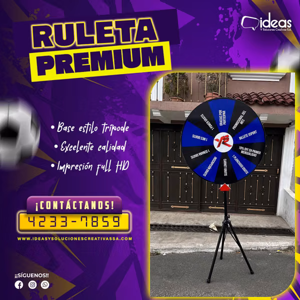  RULETA PREMIUM PERSONALIZADA 