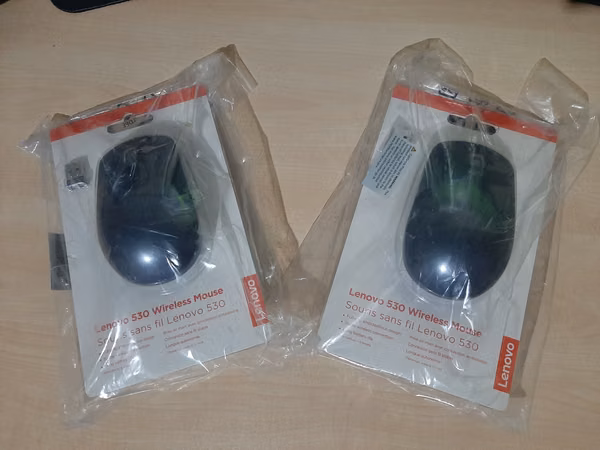 Mouse Lenovo Inalambrico Azul