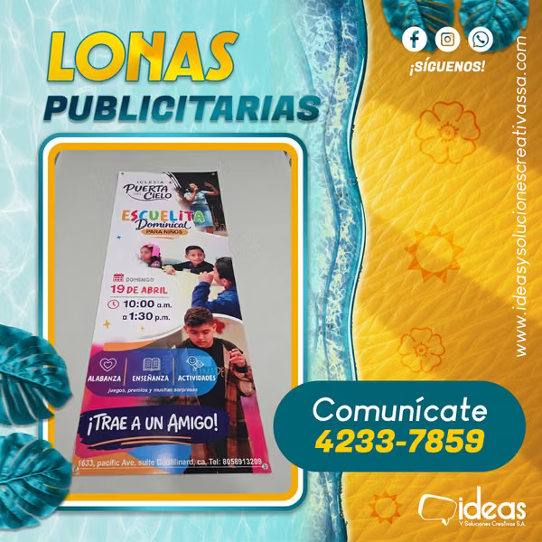  LONAS PUBLICITARIAS PERSONALIZADAS 