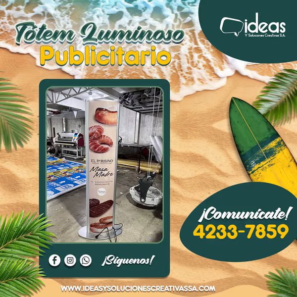  TÓTEM LUMINOSO PUBLICITARIO PERSONALIZADO 