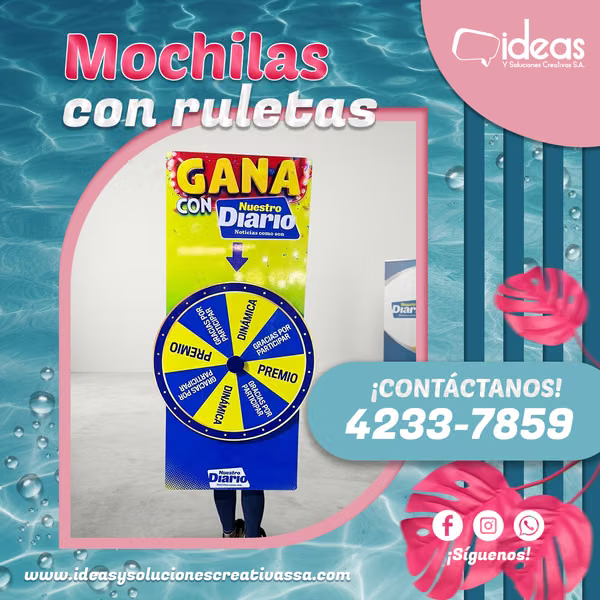  MOCHILA CON RULETA PERSONALIZADA 
