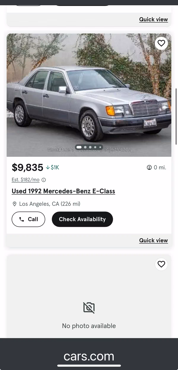 Mercedes 1993 E230 Clásico