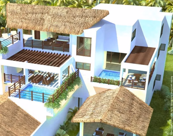 Villa de 3 habitaciones, venta en Carretra a Monterrico