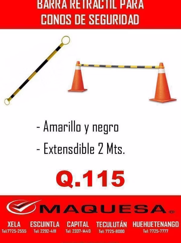 BARRA RETRÁCTIL DE SEGURIDAD