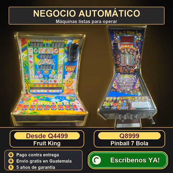 Game Machines for Business – Fruit King & 7-Ball Pinball