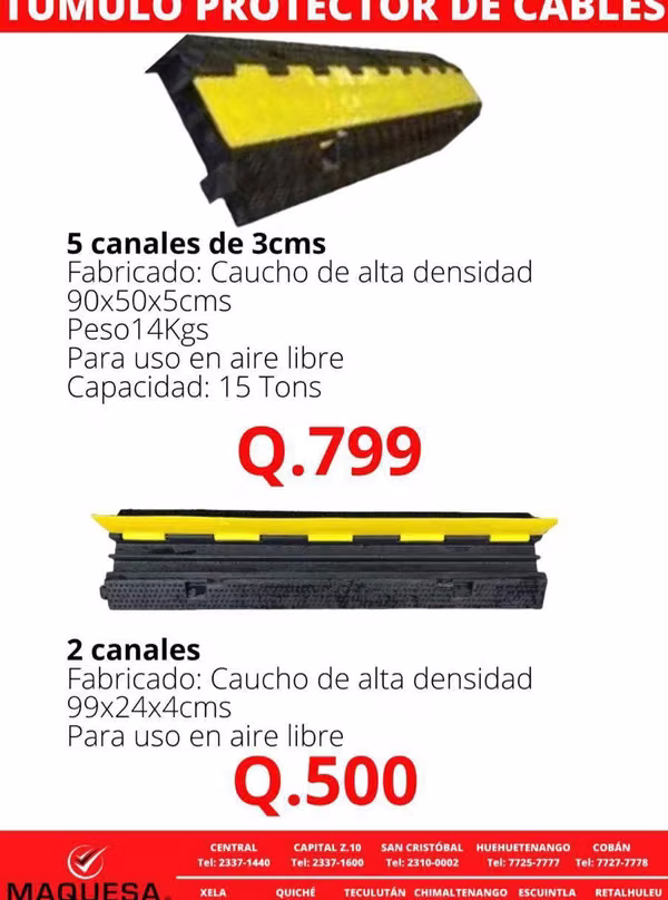  TÚMULO PROTECTOR DE CABLES 