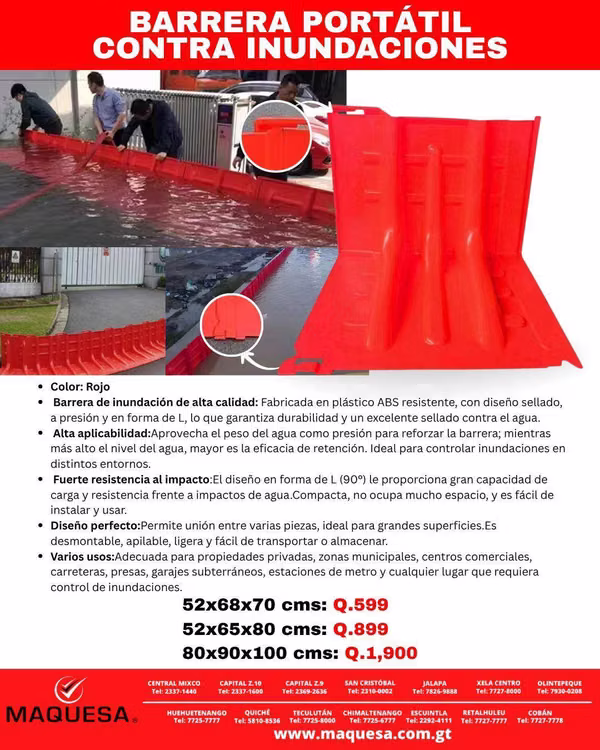  Barrera Portátil contra Inundaciones MAQUESA 