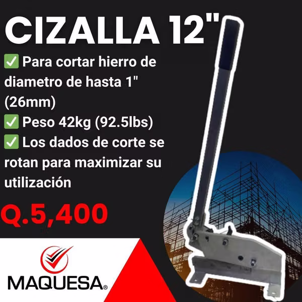 CIZALLA PARA CORTAR HIERRO 12