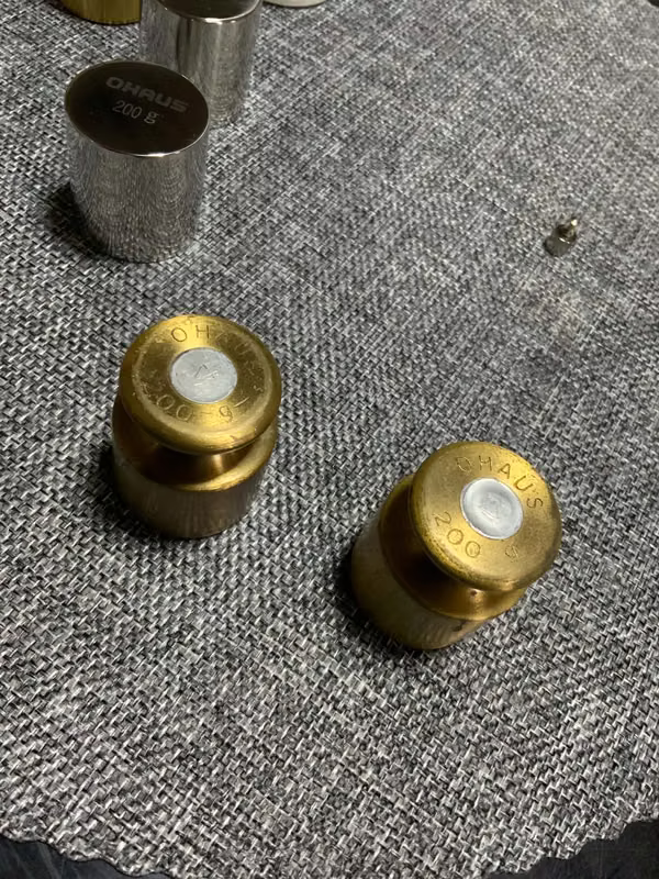 Masas para calibrar pesas o balanzas 