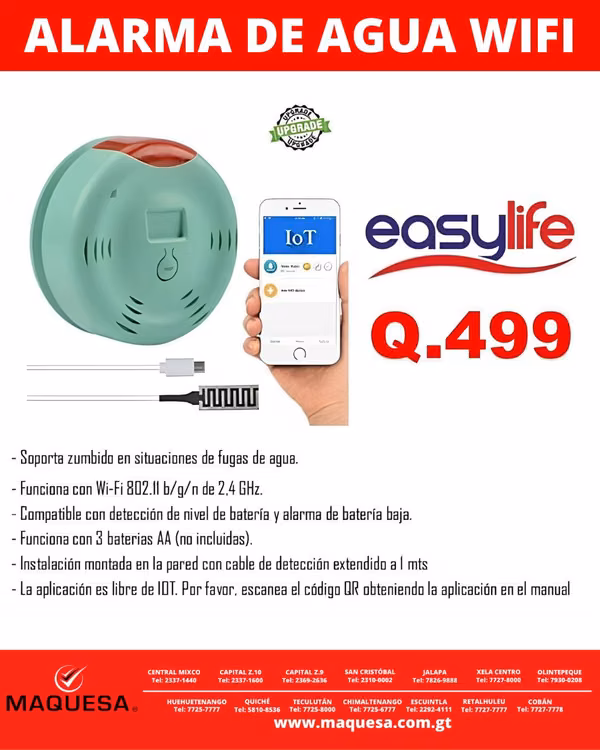 ALARMA WIFI DE AGUA MAQUESA