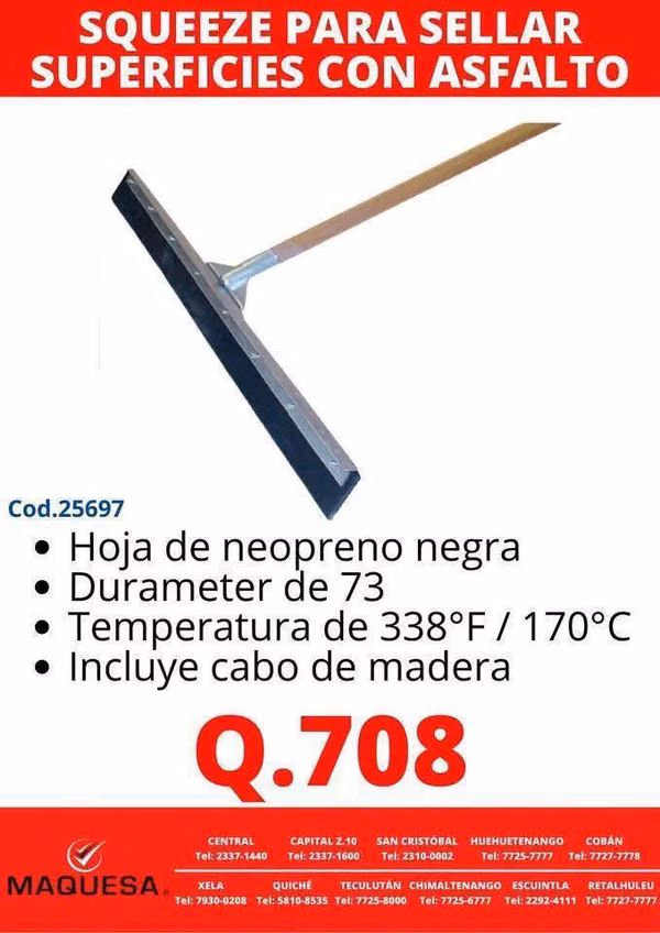 SQUEEZE PARA SELLAR ASFALTO