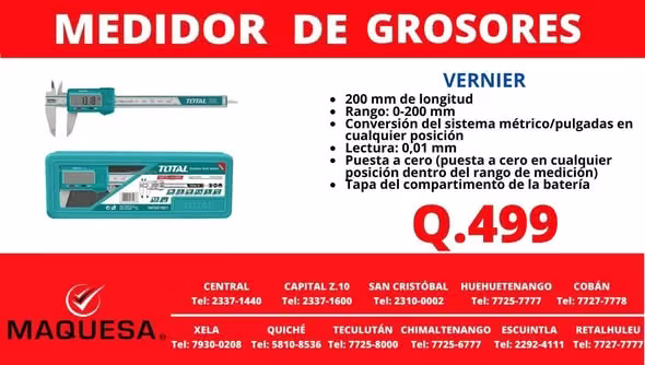 MEDIDOR DE GROSOR DIGITAL 