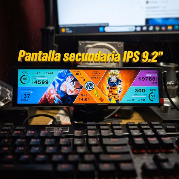  Mejora tu Setup con Pantalla Secundaria TURZX 9.2” USB-C