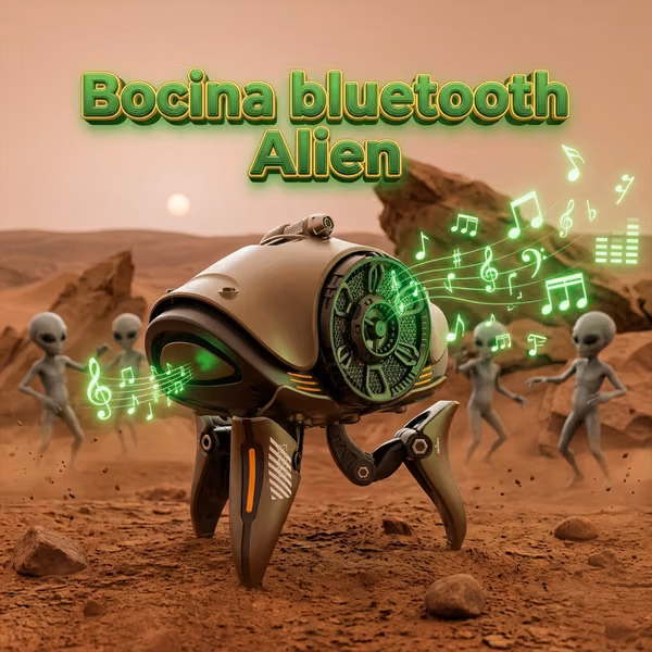  Bocina Bluetooth Estilo Robot Alien 