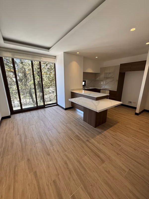 Rento apartamento NUEVO de 2 habitaciones en zona 13 sector Las Américas. 