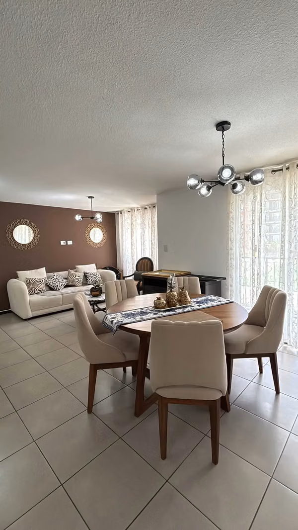 APARTAMENTO EN RENTA EQUIPADO DE 3 HABITACIONES EN PARQUE SAN ANAGEL ZONA 2