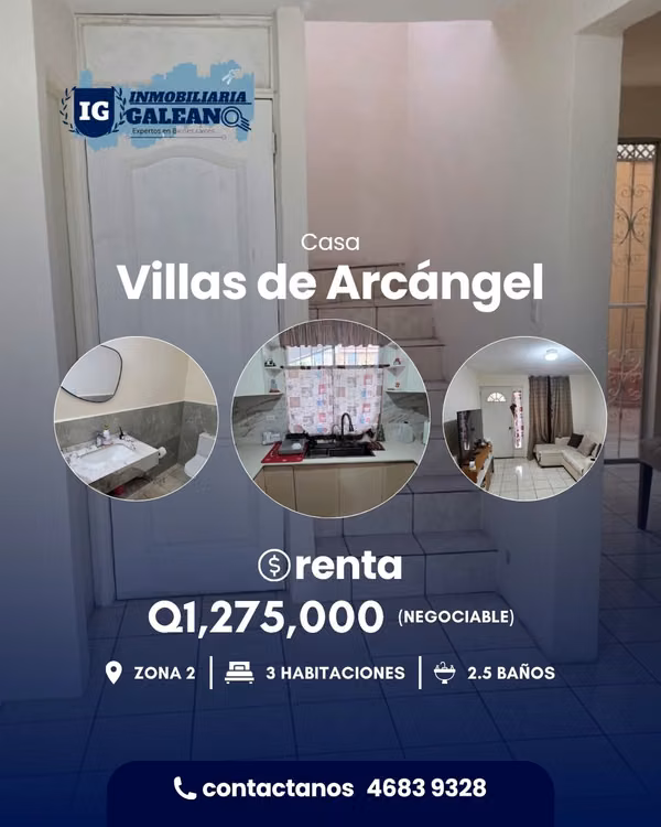 BONITA CASA EN VENTA EN VILLAS DE ARCARGE ZONA 2- EN EXCELENTE ESTADO 