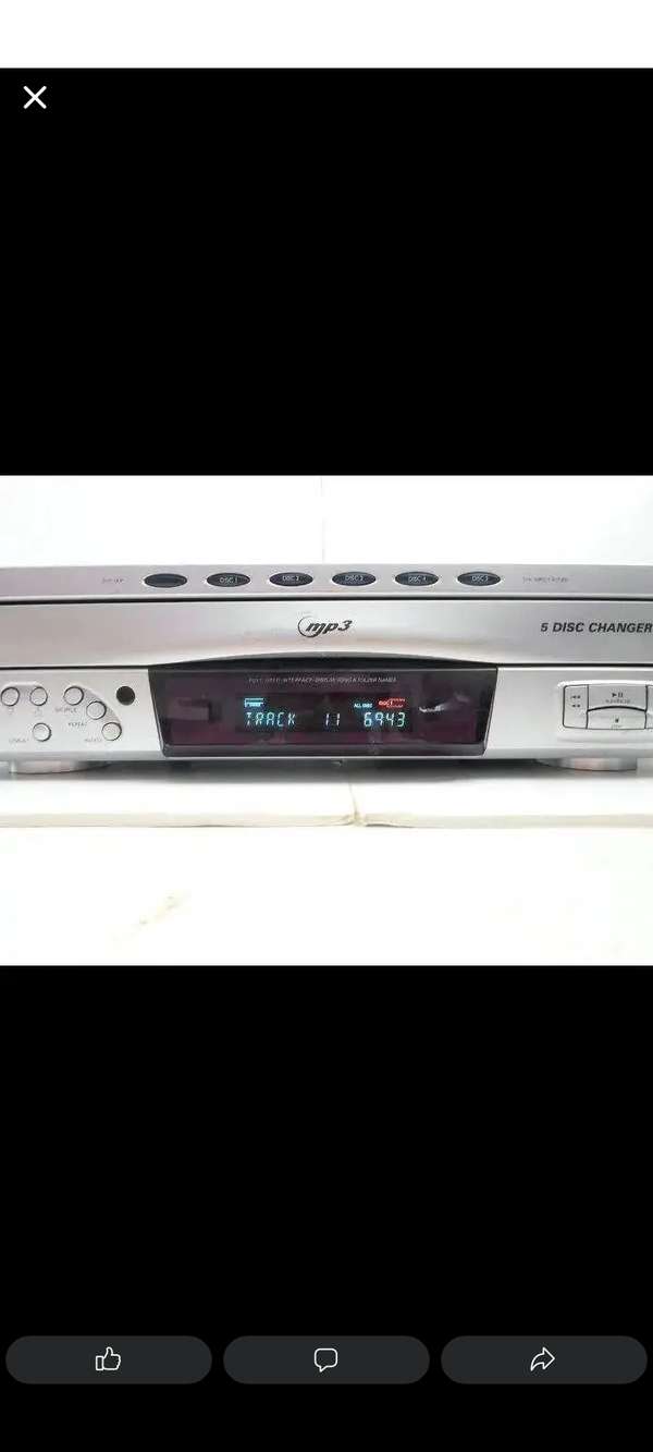 REPRODUCTOR LÁSER RCA MP3 5 DISCOS 