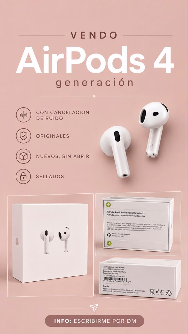 AirPods 4th generation with noise cancellation