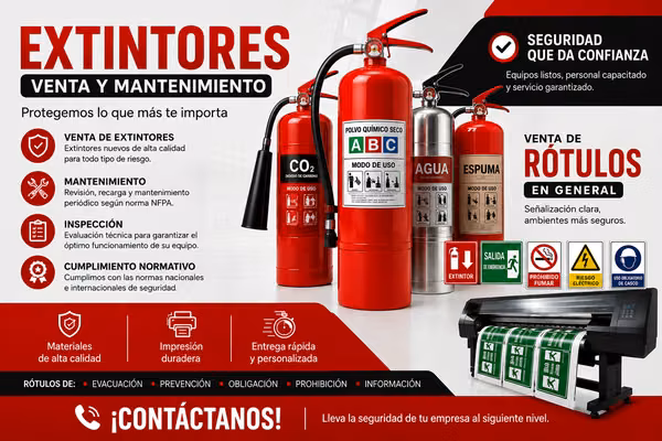 Fire extinguishers and Rotation: Security that gives Trust