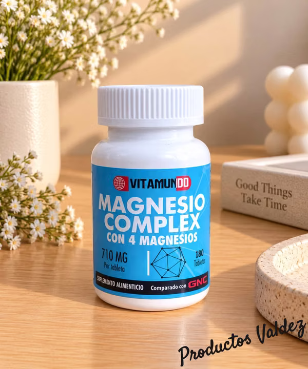 Magnecio Complex y gomitas con Melatonina e Inmunidad libre de azúcar 
