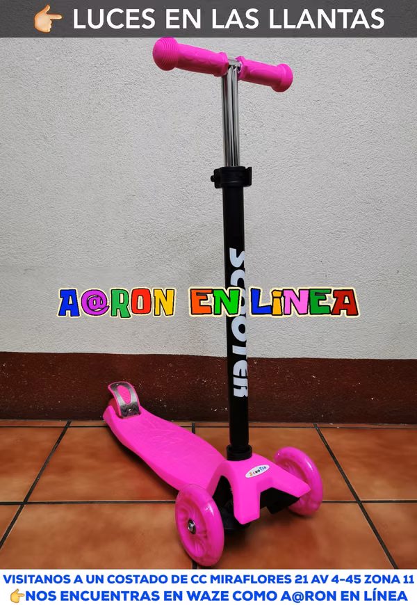MONOPATINES CON LUCES EN LAS LLANTAS PARA NIÑAS
