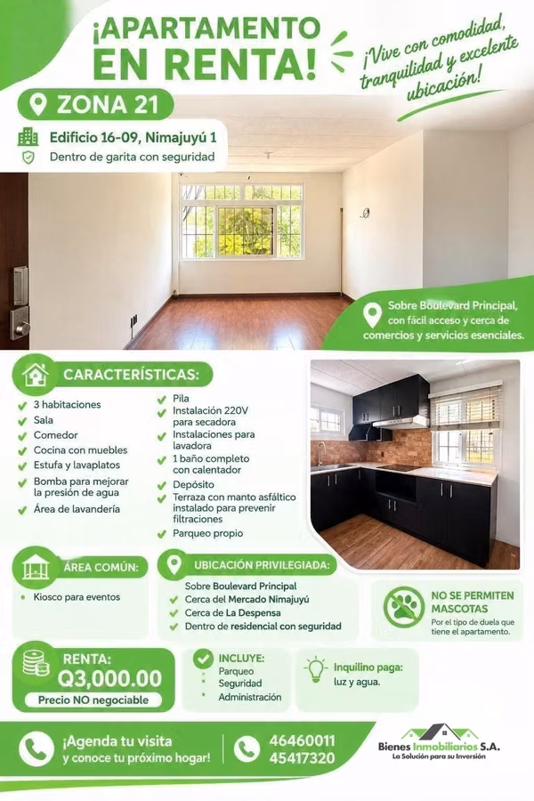RENTAL APARTMENT IN NIMAJUYU AREA 21