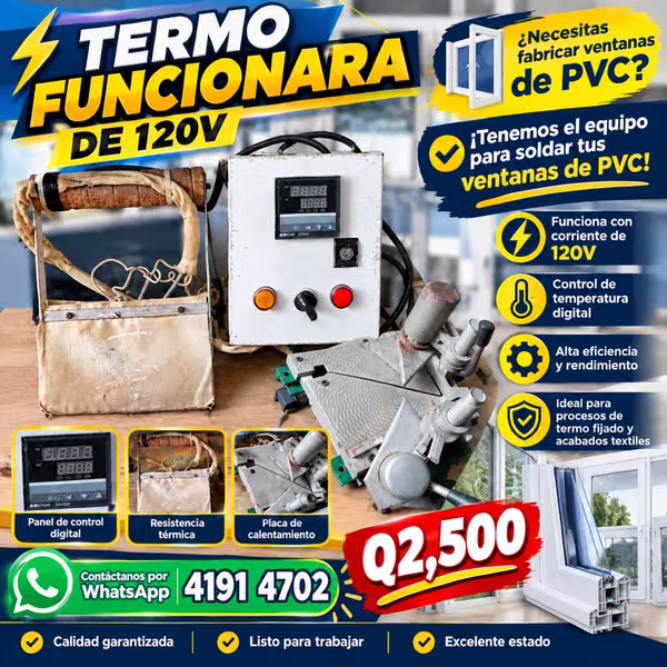 we have the equipment to solder your pvc windows