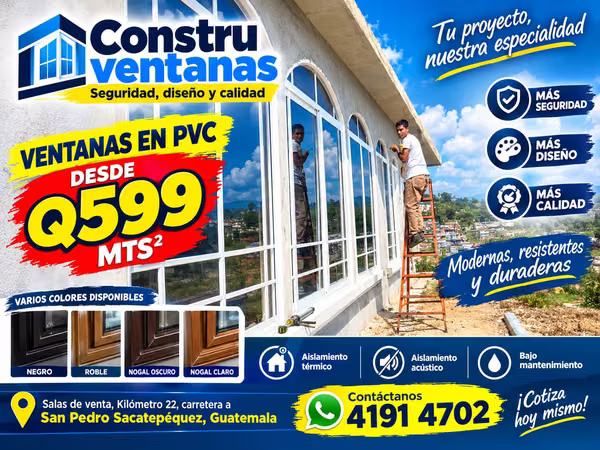 FREE MOSQUITO NETS! WHEN YOU BUY YOUR WINDOWS IN WHITE PVC