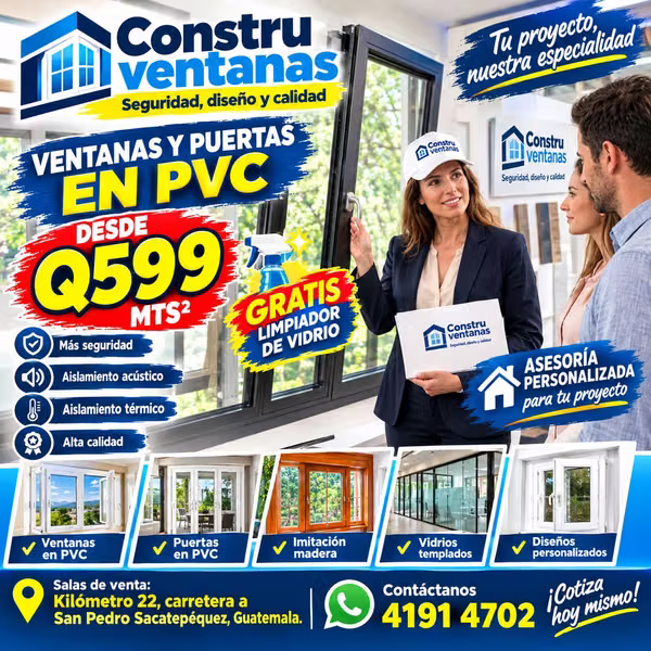 Renew your home with PVC windows from Q599!
