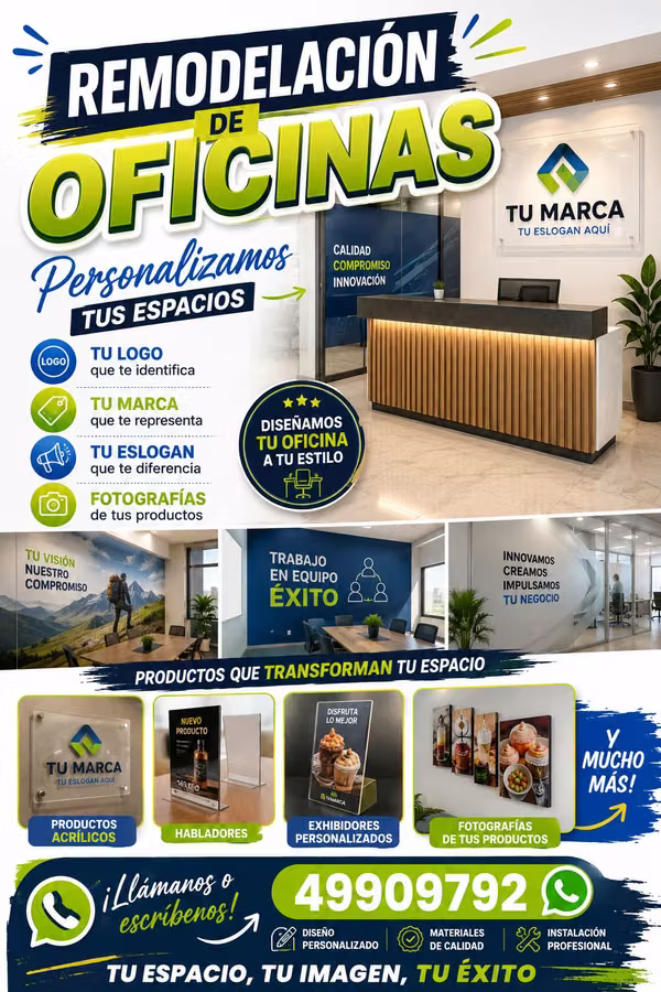 Remodeling advertising spaces for shops
