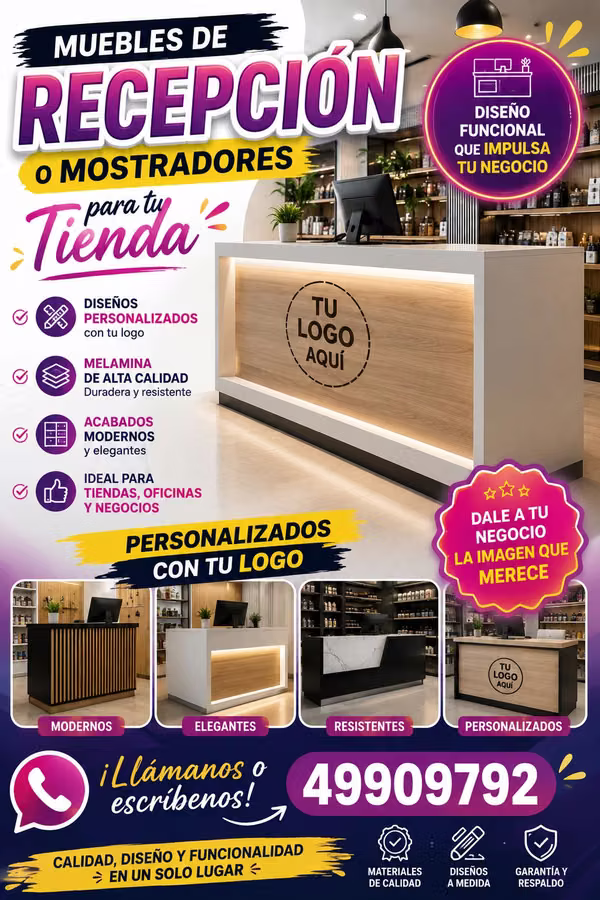 Custom melamine furniture with laser printing or engraving
