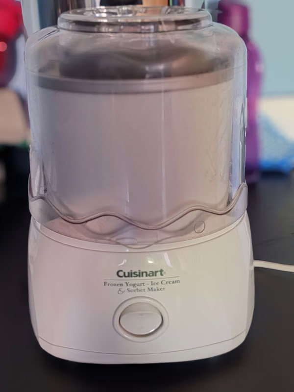 Handmade ice cream machine