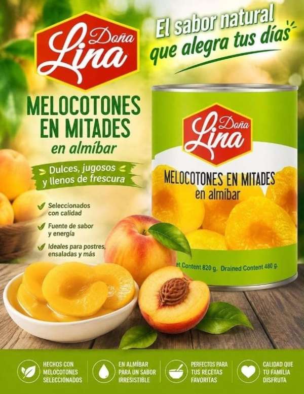 Melocotones en Almíbar 820 g (Caja de 12 unidades)