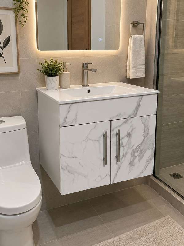 LAVAMANOS CON MUEBLE FLOTANTES