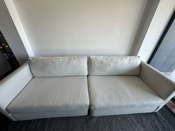 Sofá Modular 4 Puestos Blanco / Diseño Moderno - Excelente estado