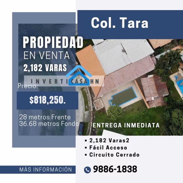 Se Vende Propiedad en Colonia Tara - San Pedro Sula