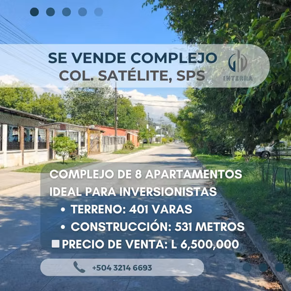 Complex Sold with 8 Apartments in Colonia Satellite 2da Etapa San Pedro Sula