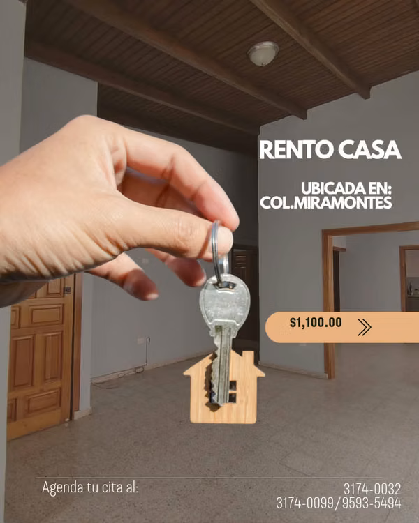 RENTO LINDA CASA EN COL. MIRAMONTES TEGUCIGALPA FRANCICO MORAZAN