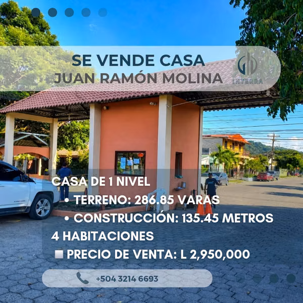 Se Vende Casa en Colonia Juan Ramón Molina San Pedro Sula