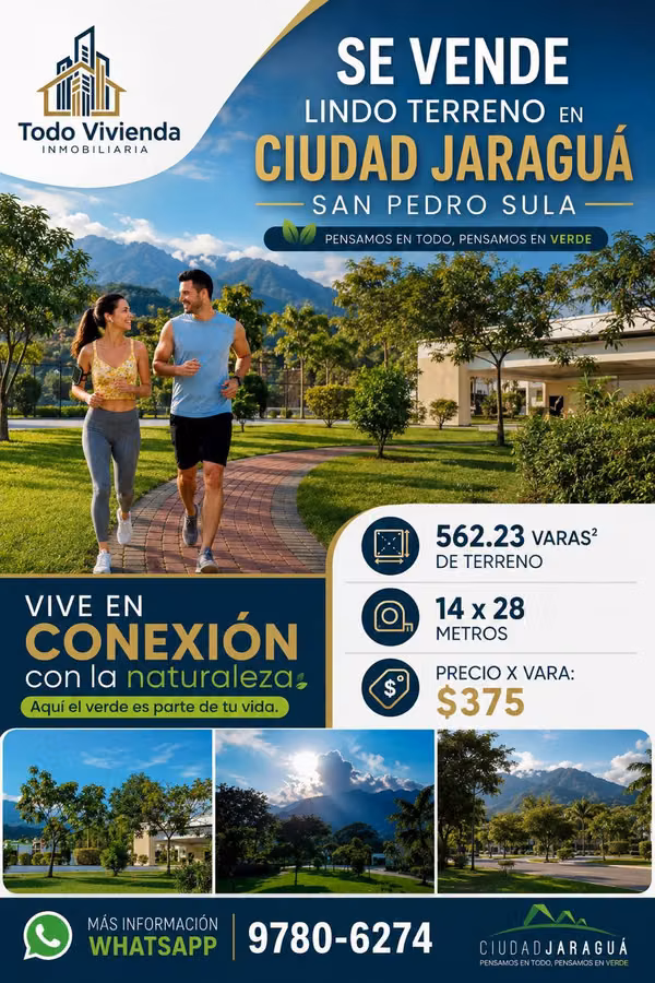 Se Vende Lindo Terreno en Ciudad Jaragua – San Pedro Sula