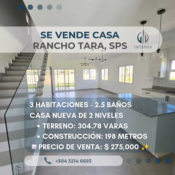 New House is sold in Res. Rancho Tara San Pedro Sula