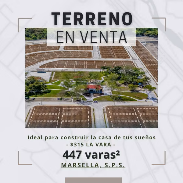 Venta de Terreno en Marsella