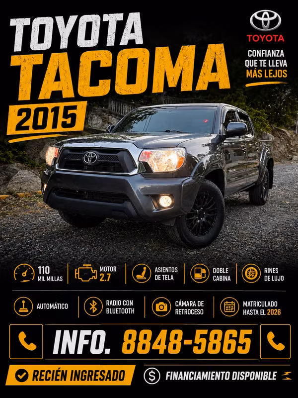 TOYOTA  TACOMA 2015