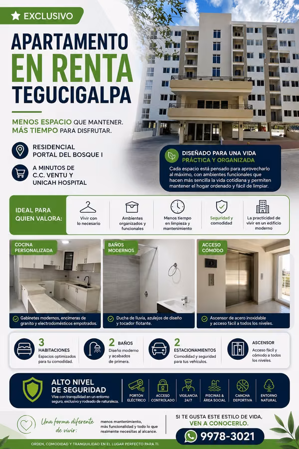 Apartamento en Zona segura 3 habitaciones